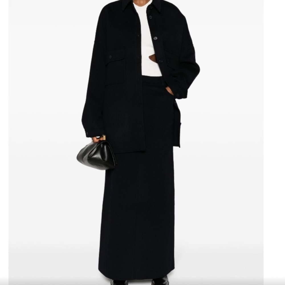 The Frankie Shop Navy Maxi Skirt